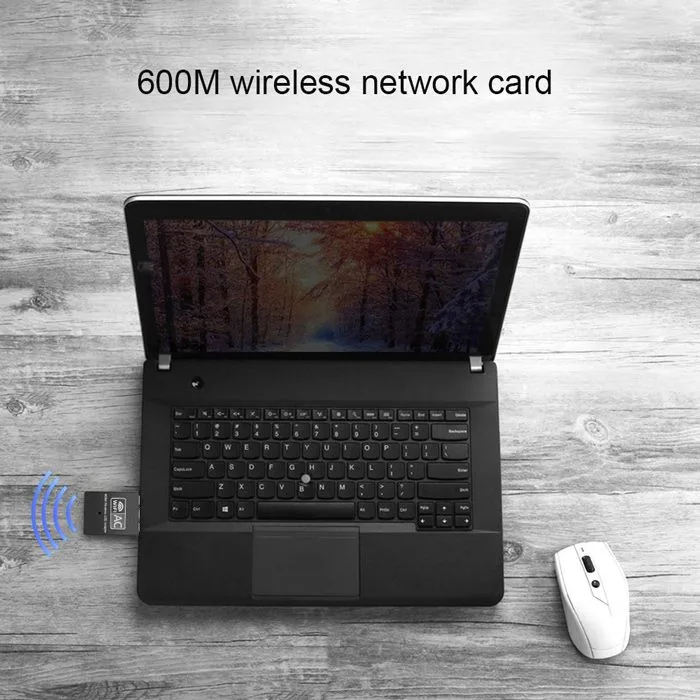 POWERTECH ασύρματος USB αντάπτορας δικτύου PT-1041, 600Mbps, 2.4/5GHz — εικόνα 2