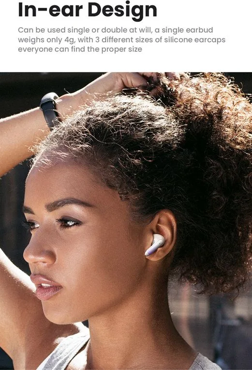 USAMS earphones με θήκη φόρτισης US-XD19, TWS, ENC, Φ13mm, μαύρα — εικόνα 4