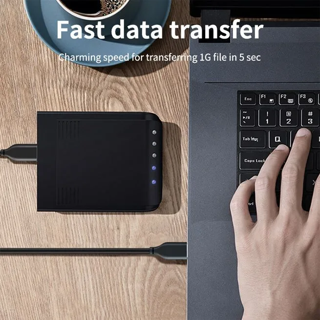 CABLETIME καλώδιο USB-C σε USB CMAMN, 3A, 5Gbps, 1m, μαύρο — εικόνα 3