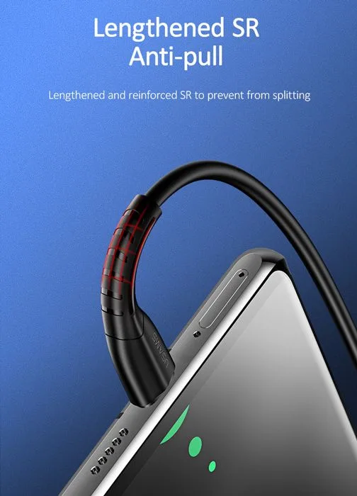 USAMS καλώδιο USB-C σε USB US-SJ366, 2A, 1m, μαύρο — εικόνα 2