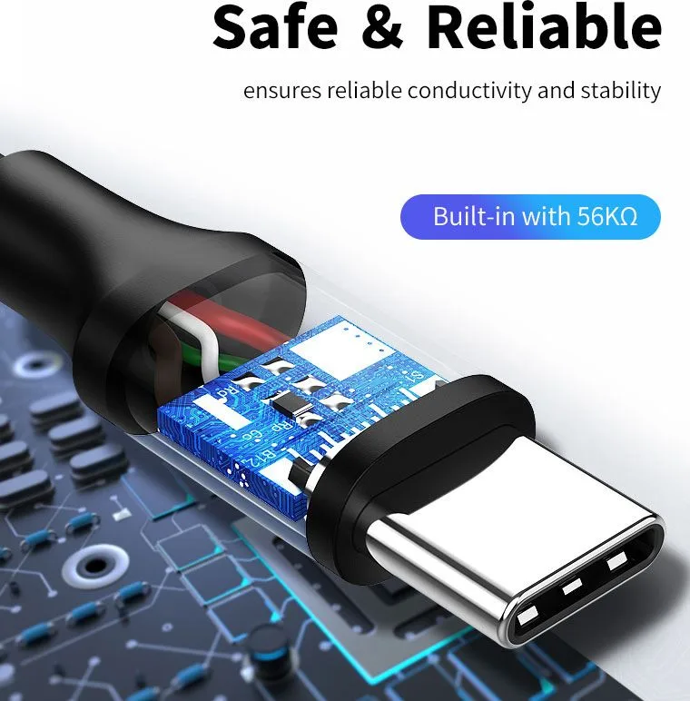 CABLETIME καλώδιο USB-C σε USB U323A, 3A, 480Mbps, 1m, μαύρο — εικόνα 3