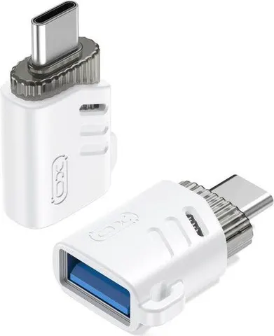 XO NB256B USB-A Female TO Type-C OTG Adapter, λευκό