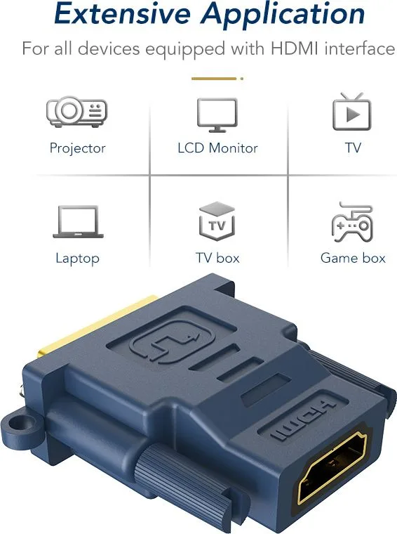CABLETIME αντάπτορας HDMI σε DVI AV599-HA05R-GB, 1080p, μαύρος — εικόνα 4