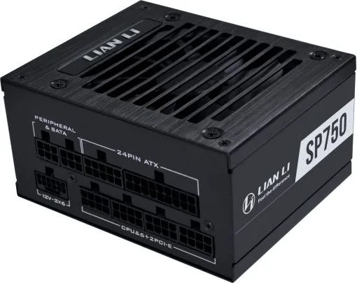 LIAN LI SP750 V2 Gold Black - 750W SFX PSU - 12V-2x6 - Low Noise - 80 Plus Gold - ATX 3.1 - PCIe 5 — εικόνα 3
