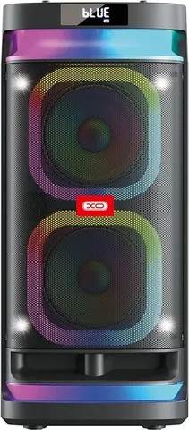 XO F58 Shine φορητό ηχείο Bluetooth, RGB, 40W, τηλεχειριστήριο, μικρόφωνο, μαύρο