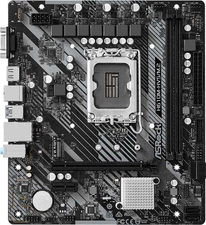 ASROCK μητρική H610M-HVS/M.2 R2.0, 2x DDR4, s1700, USB 3.2 Gen1, mATX — εικόνα 3