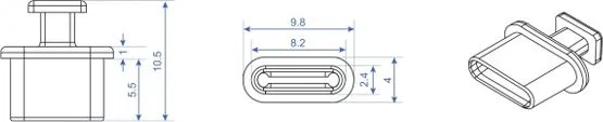 DELOCK κάλυμμα προστασίας για θύρα USB-C 64013 με λαβή, μαύρο, 10τμχ — εικόνα 2