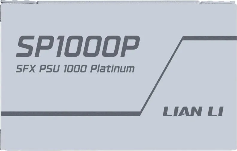 LIAN LI SP1000P White - 1000W 80+ Platinum PSU - 10 Years Warranty - 12V-2x6 - Japanese Capacitors — εικόνα 4