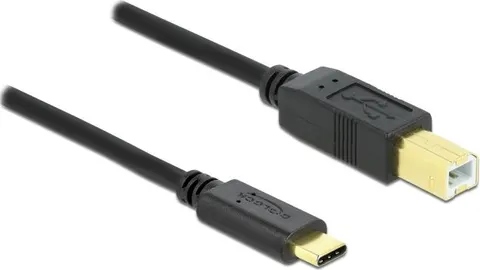 DELOCK καλώδιο USB-C σε USB Type B 83601, 1m, μαύρο