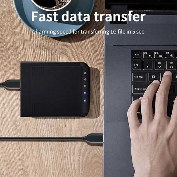 CABLETIME καλώδιο USB CT-AMAMN, 5 Gbps, 2m, μαύρο — εικόνα 2