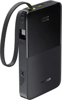 BASEUS Enerfill FC51 BIPOW2 PRO, Powerbank, 20000MAh, με καλώδιο Type-C, 22.5W, με ΨΗΦΙΑΚΗ οθόνη, μαύρο — εικόνα 3