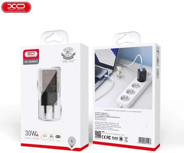 XO CE05(EU) PD30W+QC3.0 30W fast charger — εικόνα 4