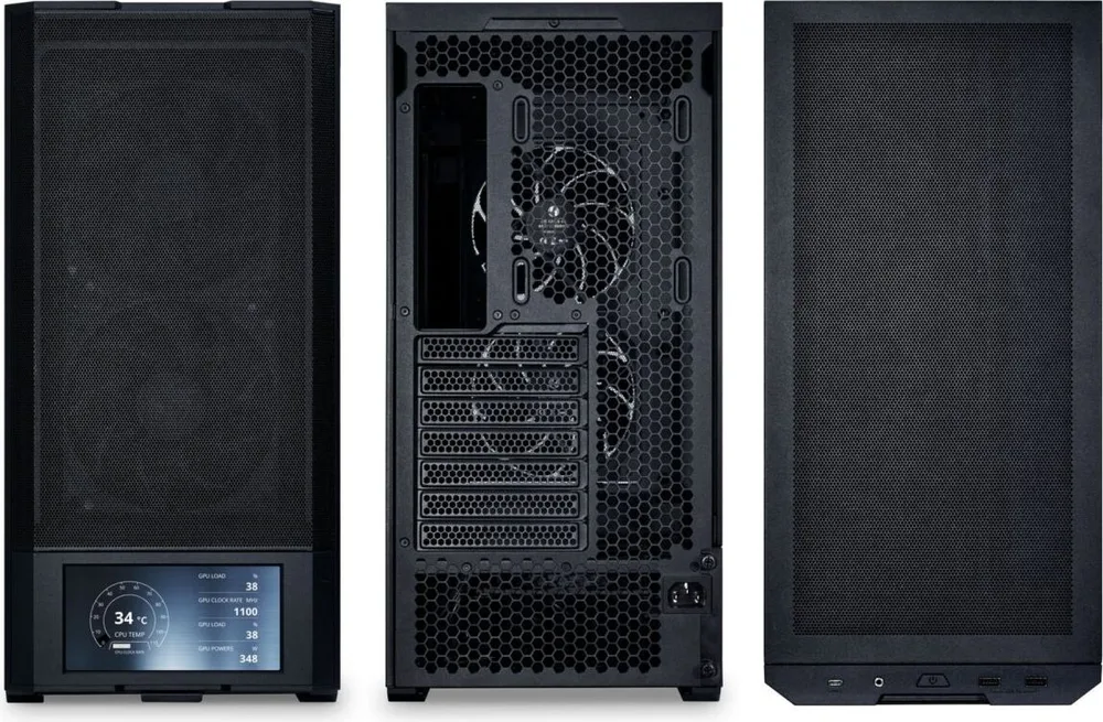 LIAN LI Lancool 207 Digital Black - 6" LCD Screen - ATX PC Case (4 Fans) 2 x 140mm & 2 x 120mm PWM — εικόνα 8