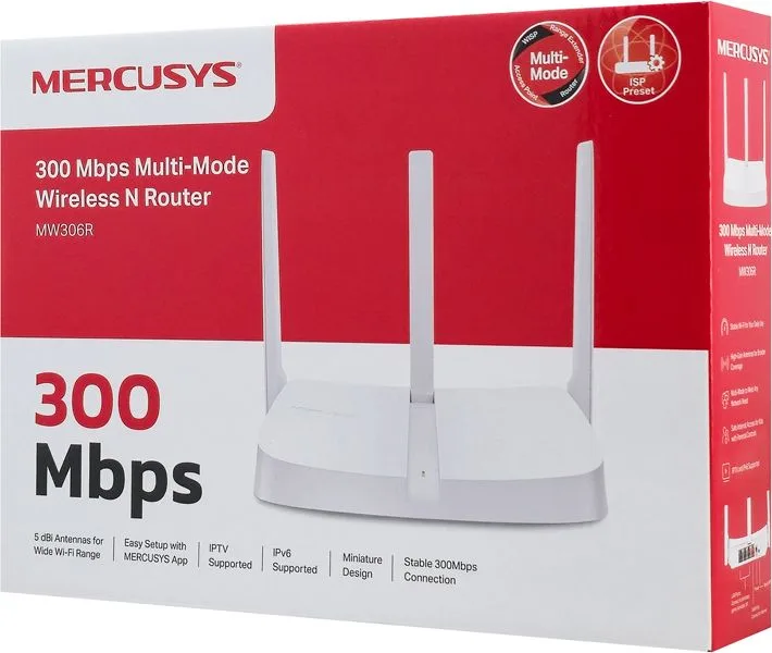 MERCUSYS router MW306R, 300Mbps, 3x 10/100Mbps LAN, Ver 1.20 — εικόνα 5