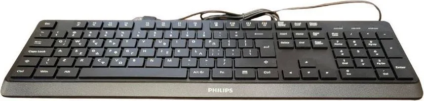 PHILIPS SPK6238 ενσύρματο πληκτρολόγιο, μαύρο, GR — εικόνα 2