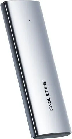 CABLETIME θήκη για M.2 NVMe/SATA SSD CT-SSD03-AG tool free, 10Gbps, γκρι