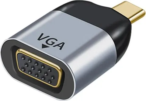 POWERTECH αντάπτορας USB-C σε VGA PTH-094, 1080p/60Hz, γκρι