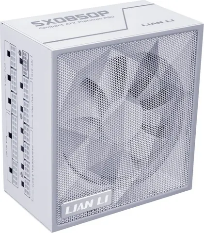 LIAN LI SX 850P White - PLATINUM 850W - ATX 3.1 - 12V-2x6 - Japanese Capacitor - 10 Years Warranty