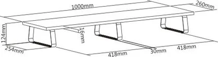 BRATECK επιτραπέζια βάση για 2x οθόνες/laptop STB-112, 13-32", έως 20kg, μαύρη — εικόνα 4