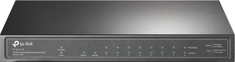TP-LINK desktop switch TL-SG1210P, 10-Port Gigabit, 8x PoE+, Ver. 3.0
