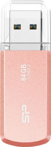 SILICON POWER USB Flash Drive Helios 202, 64GB, USB 3.2, ροζ χρυσό