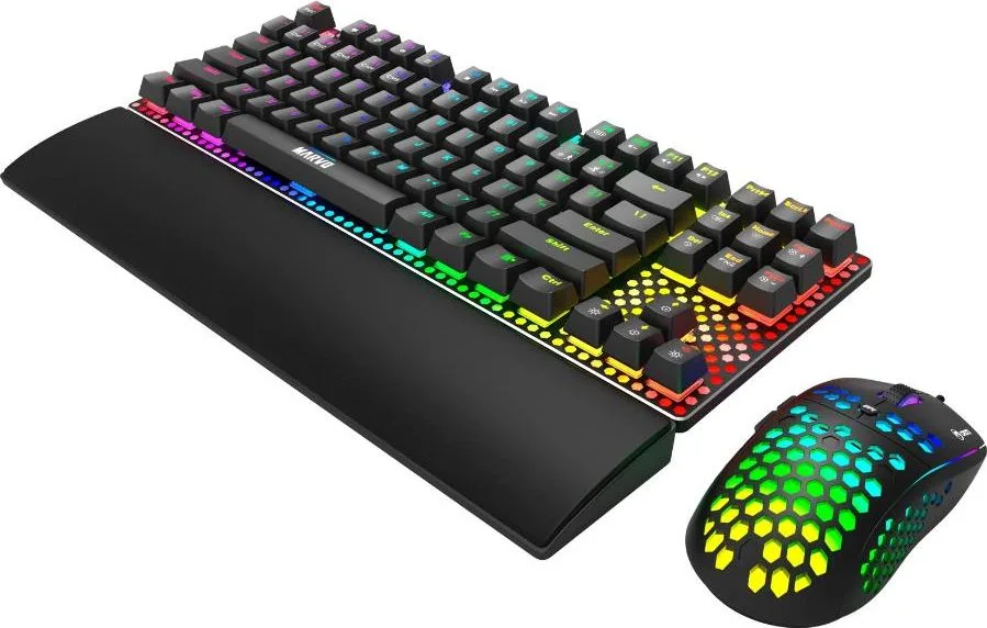 MARVO CM373 Gaming SET, μηχανικό Πληκτρολογιο+ποντικι — εικόνα 2
