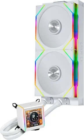 LIAN LI Galahad II LCD 280 TL Wireless White - AIO Water Cooler - AM5/AM4 - LGA 1851/1700/1200/115x
