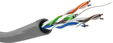 GOOBAY καλώδιο δικτύου 95410, CAT 5e U/UTP, CCA, 305m, γκρι