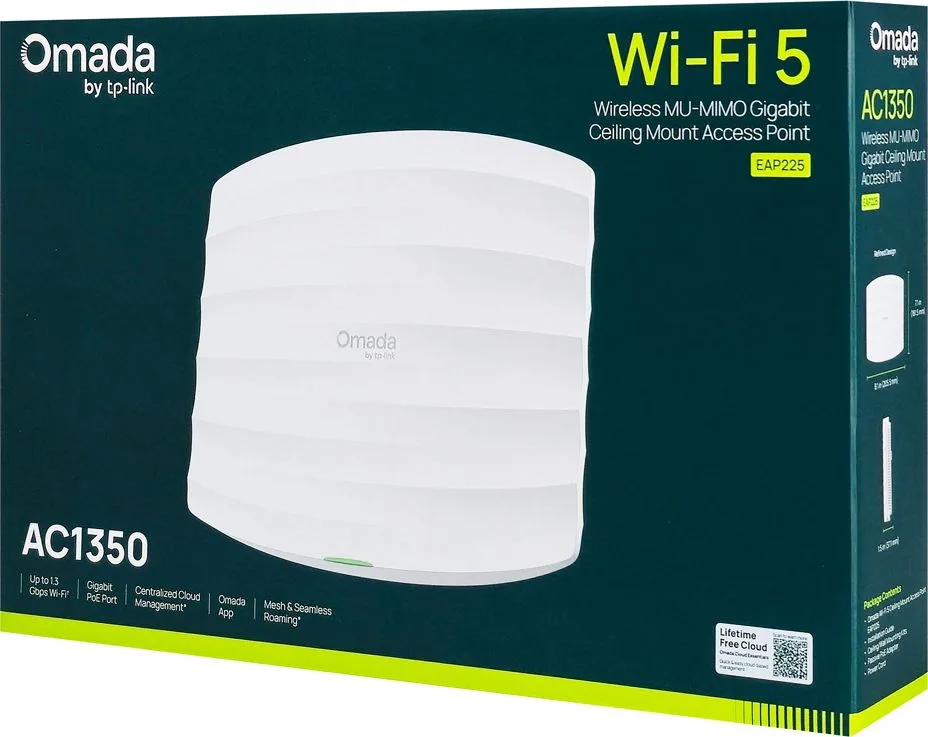 TP-LINK access point EAP225, AC1350 MU-MIMO, οροφής, V4.20 — εικόνα 5