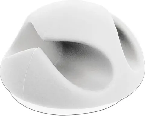 POWERTECH οργανωτές καλωδίων TIES-076, 2 θέσεις, Φ7mm, λευκό, 10τμχ