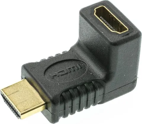 POWERTECH αντάπτορας HDMI CAB-H035, γωνιακός 90°, μαύρος
