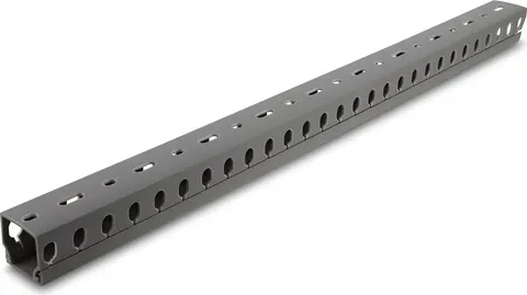DELOCK cable management 22028, πλαστικό, 30x30mm, 1m, γκρι