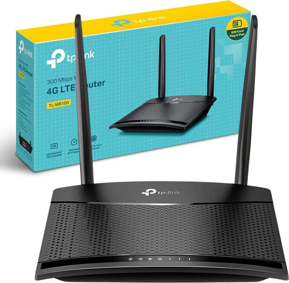 TP-LINK Wireless N Router TL-MR100, 4G LTE, Wi-Fi 300Mbps, V3.20 — εικόνα 6