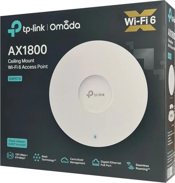 TP-LINK access point EAP613, οροφής, Wi-Fi 6, 1800Mbps, Mesh, Ver. 1.0 — εικόνα 5