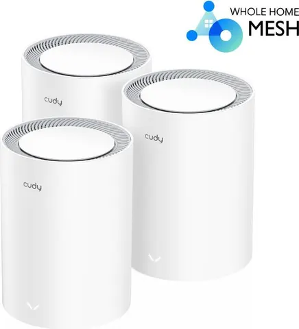 Cudy M3000 AX3000 2.5G Wi-Fi 6 Mesh, 3 Pack, Dual Band, MU-Mimo