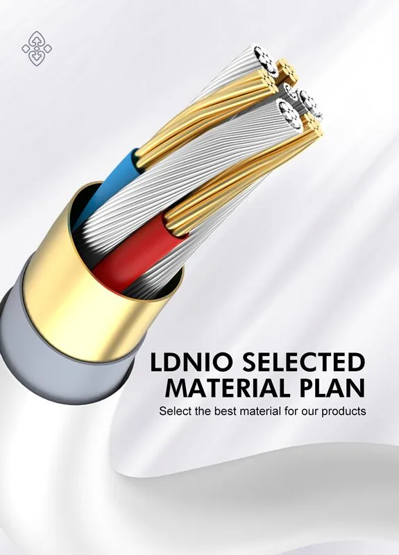 LDNIO καλώδιο USB-C σε USB-C LC811C, 65W PD, 1m, γκρι — εικόνα 5