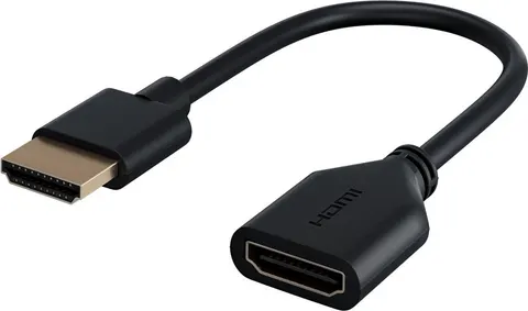GOOBAY αντάπτορας HDMI 64824, εύκαμπτος, 4K/60Hz, 18Gbps, μαύρος