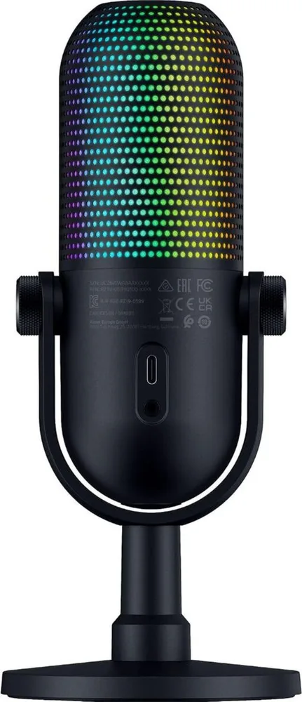 Razer Seiren V3 Chroma 32 Bit Black - USB RGB Mic - AI Audio Processing - Noise Isolation - Mute — εικόνα 4