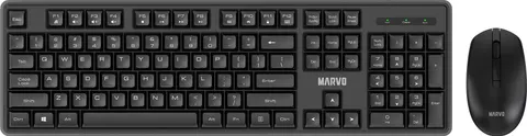MARVO Office WS005 ασύρματο σετ Πληκτρολογιο/ποντικι, GR