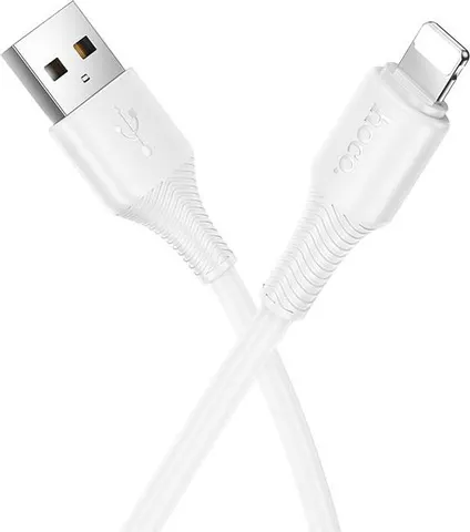 HOCO X120 Beneficio καλώδιο USB TO Lightning, 1m, 27W, λευκό