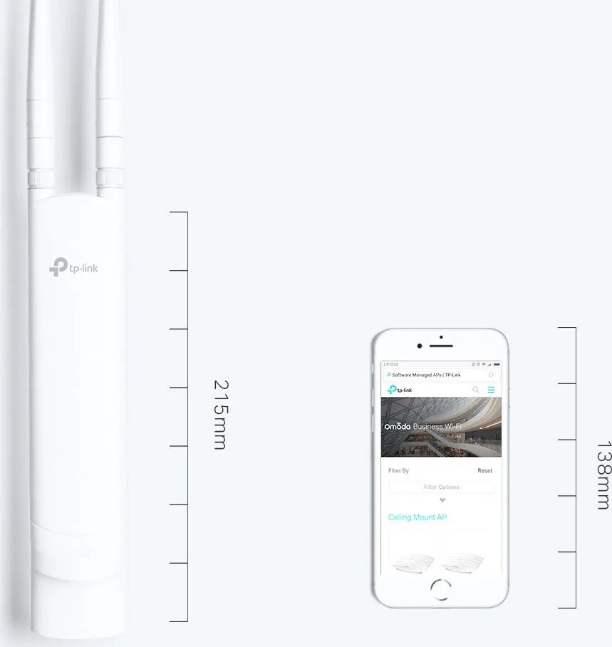TP-LINK Wireless N Outdoor Access Point EAP110-OUTDOOR 300Mbps, Ver. 3.0 — εικόνα 6