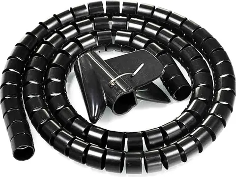 POWERTECH δεματικό καλωδίων TIES-083, πλαστικό, Φ20mm, 2m, μαύρο