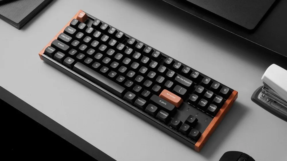 Keychron K8 HE (K8H-F1) Special Wood Edition Wireless Magnetic Hall Effect RGB Keyboard 80% US — εικόνα 3