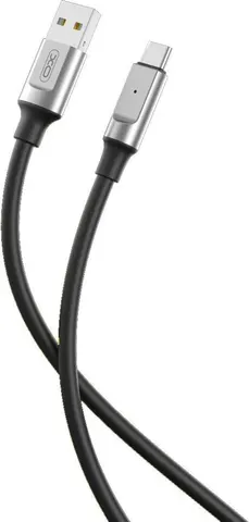 XO NB251 καλώδιο φόρτισης 6A Liquid Silicone Rubber, Type-C, 1M, μαύρο