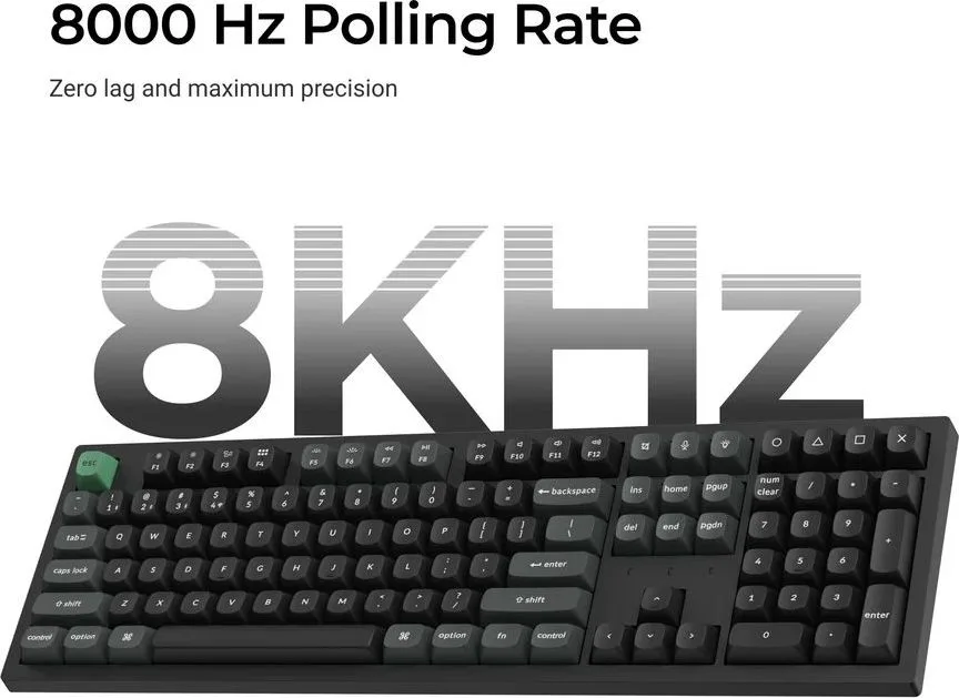 Keychron K10 Ultra (K10U-H4) ZMK Wireless 8K Mechanical Keyboard BananaSwitch (Hot-Swap) 100% Us Lay — εικόνα 3