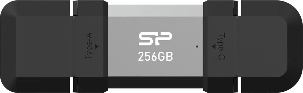 SILICON POWER USB Flash Drive C51, USB/USB-C, 256GB, 200MBps, ασημί — εικόνα 4
