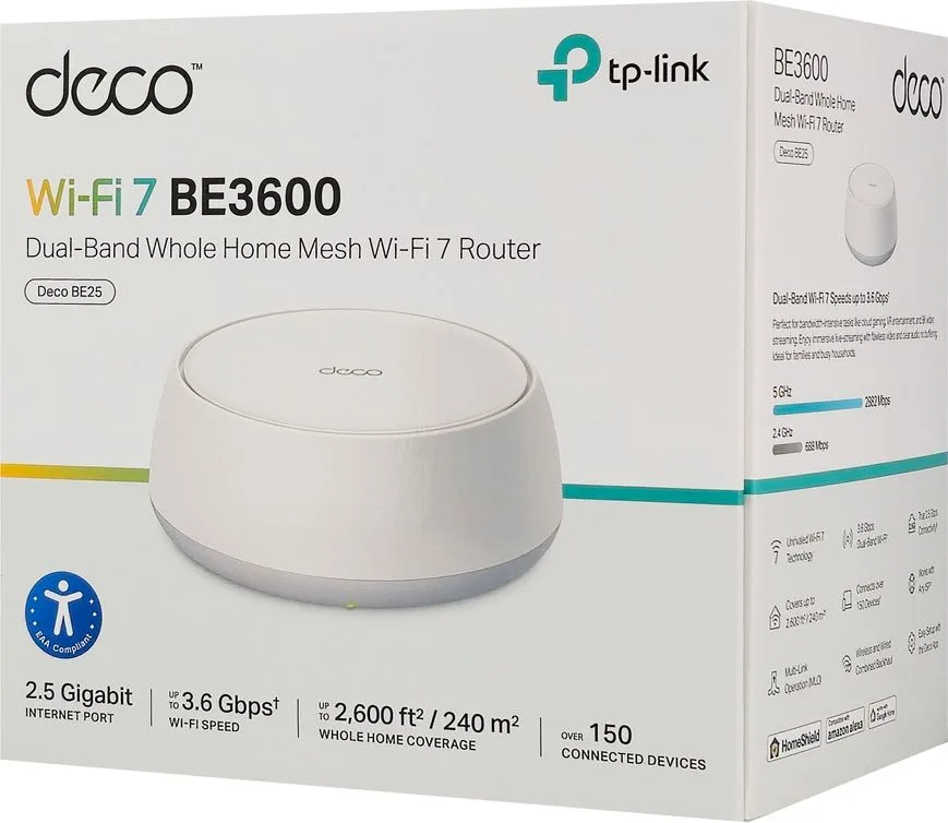 TP-LINK Home Mesh WiFi 7 System Deco BE25, 3600Mbps ΒΕ3600, V1.0 — εικόνα 8