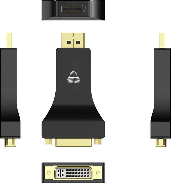 POWERTECH αντάπτορας DisplayPort σε DVI CAB-DP062, passive 1080p, μαύρος — εικόνα 2
