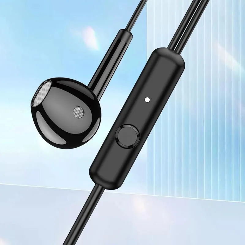 KAKUSIGA earphones με μικρόφωνο KSC-1301, 3.5mm σύνδεση, 14mm, 1.1m, μαύρα — εικόνα 2