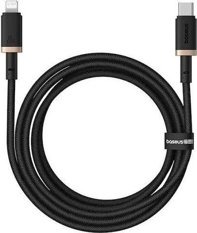 BASEUS Dura Series, καλώδιο ΓΡΗΓΟΡΗΣ φόρτισης, Type-C ΣΕ Lightning, 20W, 2m, Χρυσο-Μαυρο